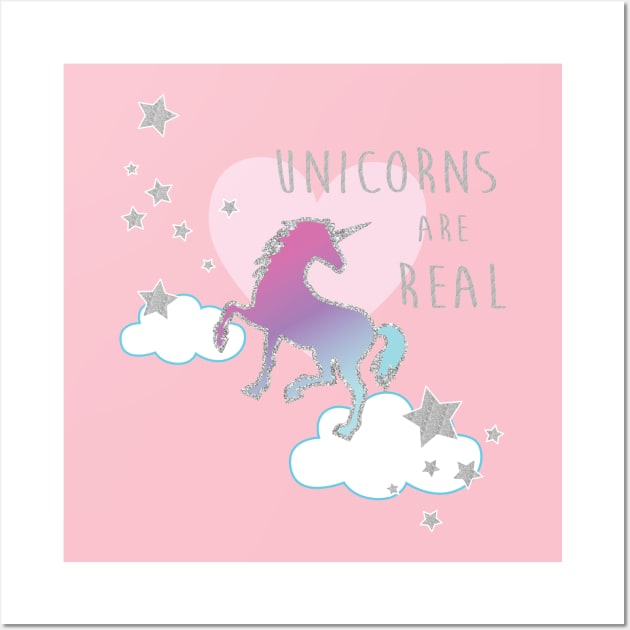 Unicorns are Real Wall Art by ART_BY_RYAN